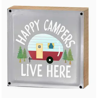 Koppers Home Happy Campers Live Here Sign 6”
