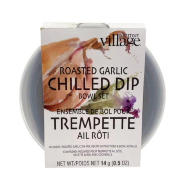 Dip Bowl Set with Roasted Garlic Mix