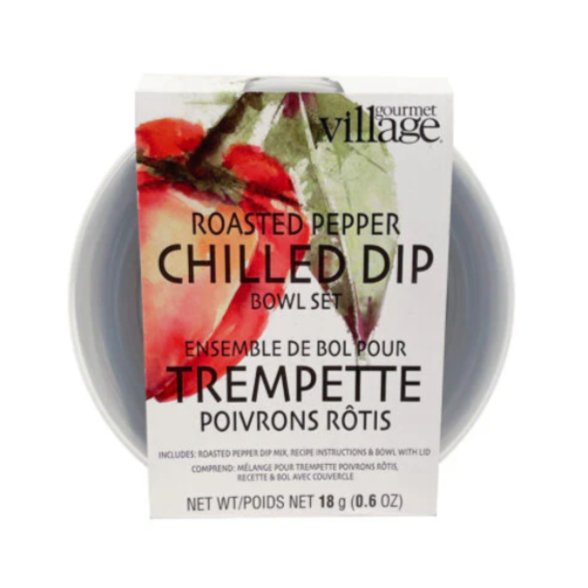 Dip Bowl Set with Roasted Pepper Mix