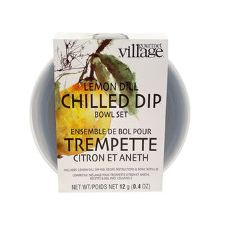 Gourmet Du Village Dip Bowl Set with Lemon Dill Mix
