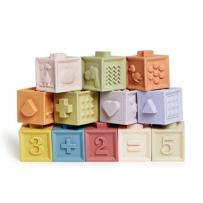 Dino-Mite Blocks 12 pc Stackable Numbers / Dino