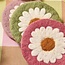 Daisy Set of 4 Hand-Crafted Coasters