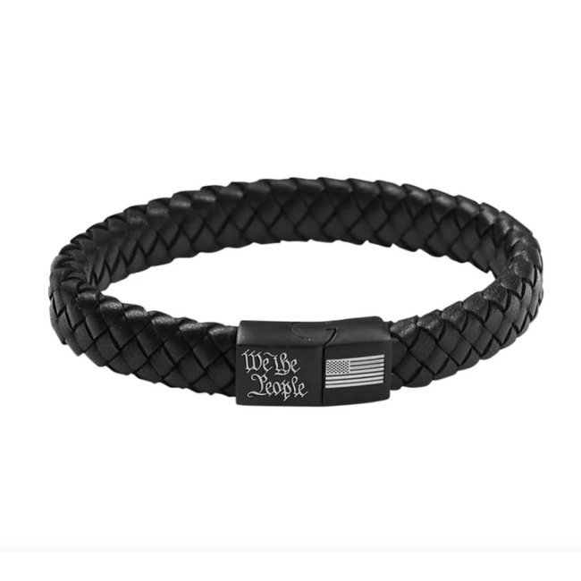 We the People Flag Braided Hold Fast Bracelet
