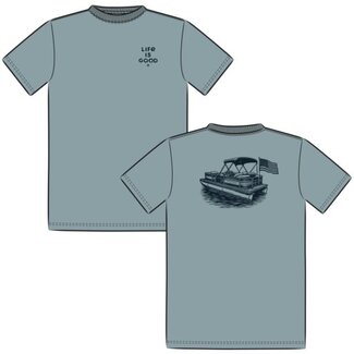 Life is Good Men's Pontoon Boat Short Sleeve Crusher
