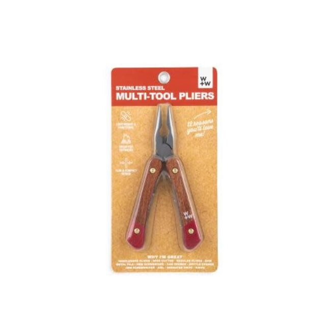 12 in 1 Multi-Tool Pliers - Red