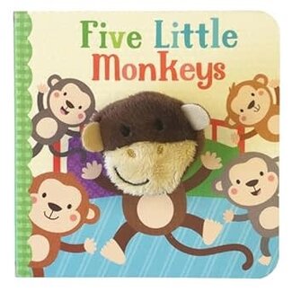 House of Marbles Five Little Monkeys Puppet Book