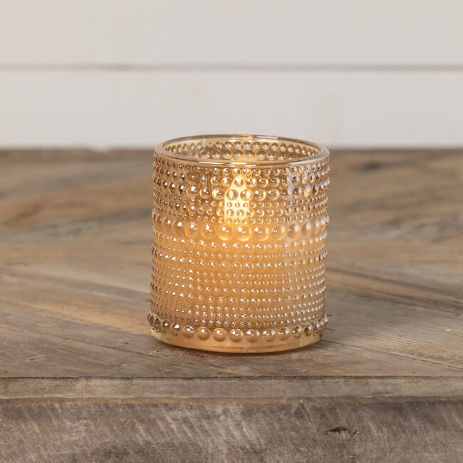 Dotted Glass 3.25” LED Candle Flameless
