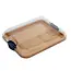 Charcuterie Build A Board with Navy Handle & Lid 11x14