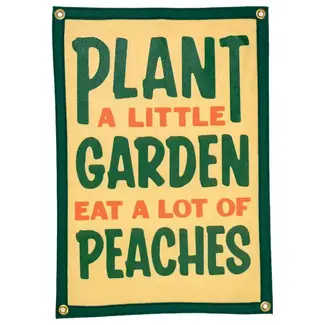 Oxford Pennant Plant A Little Garden Eat A Lot of Peaches Camp Flag