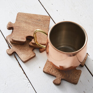 CTW Home Collection Puzzle Coasters Set of 4