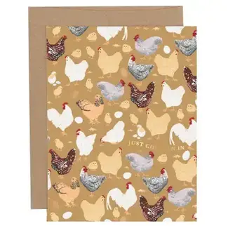 Paper Farm Press Just Chicken in Thinking of You Greeting Card
