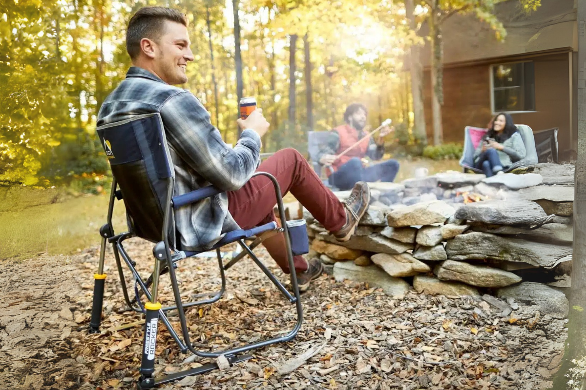 Man in rocking chair