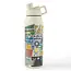 Twist Top Bottle Layered Sticker Collage Sandstone White 32 oz