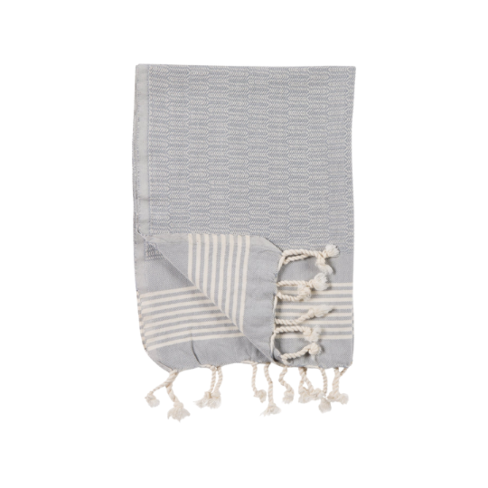 Hand Towel - Textured - Light Grey