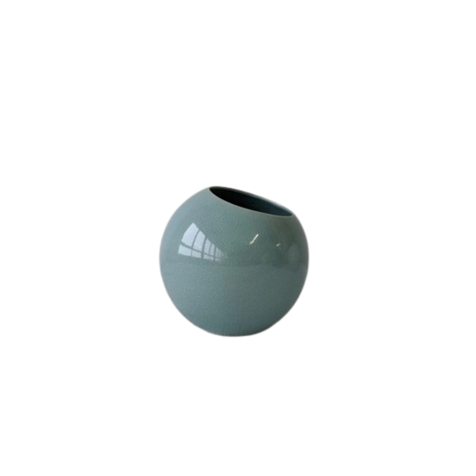 Sphere Shaped Plant Pot - Blue Small