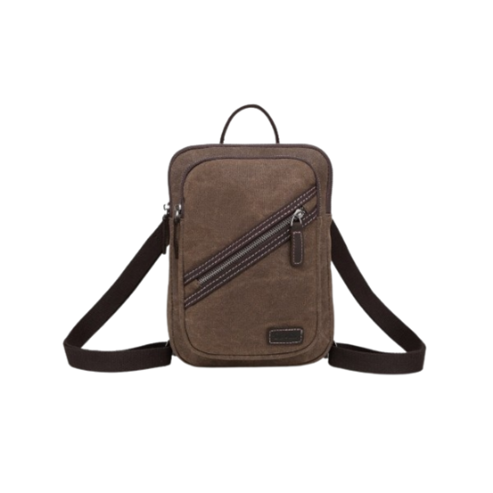 Waxed Canvas Multi Functional Bag - Brown