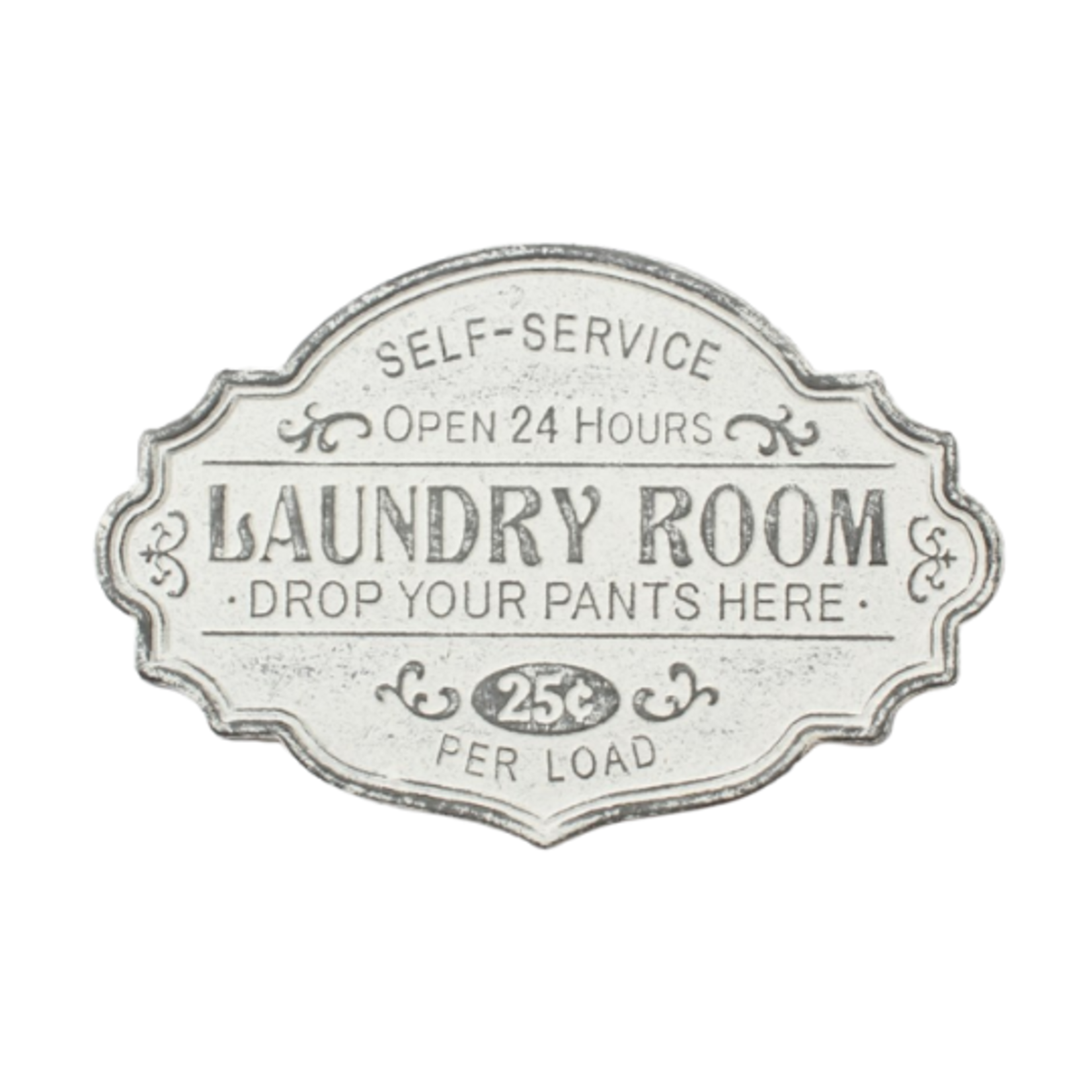 Laundry Room Metal Wall Plaque