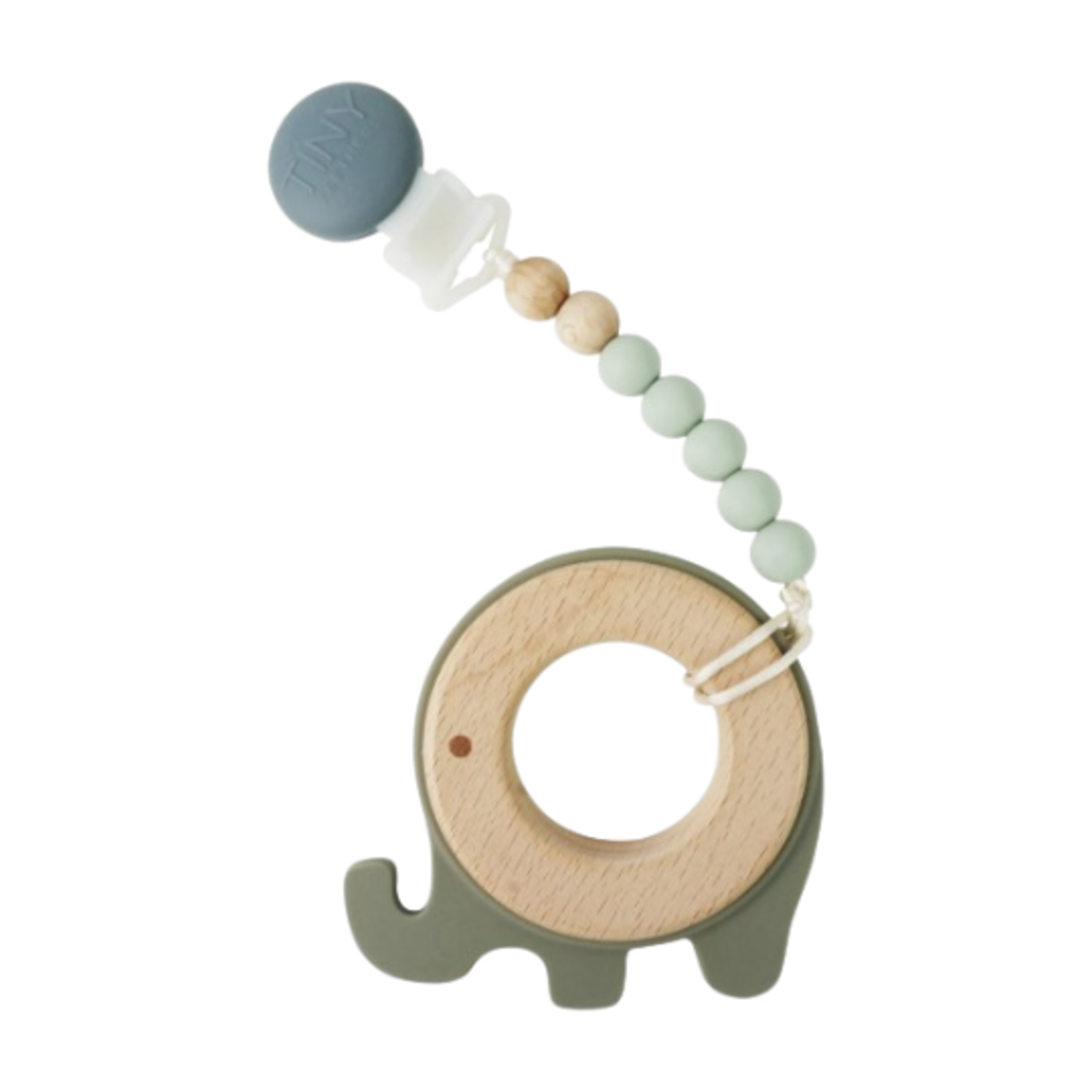 Elephant Pacifier Clip & Teether in One
