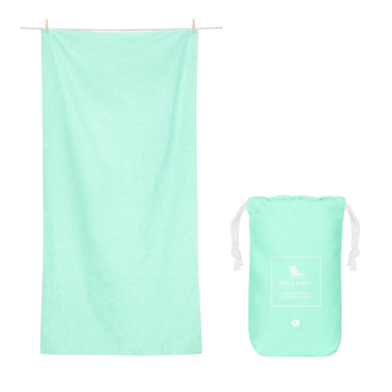 Dock & Bay - Quick Dry Towel - Large - Rainforest Green