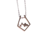Rhombus Mountain Necklace - Rose Gold