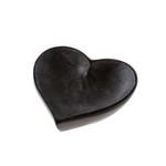 Soapstone Heart Dish - L - Black