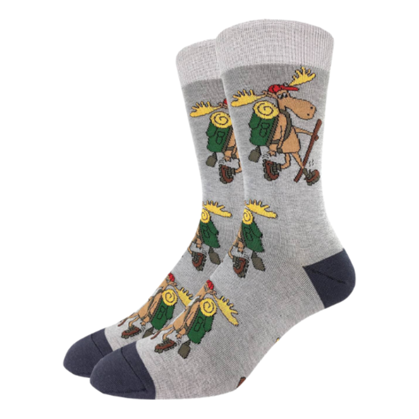 Hiking Moose Sock - Men’s Size 13 - 17
