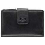 52283 - Deluxe Medium Ladies Clutch Wallet - Black