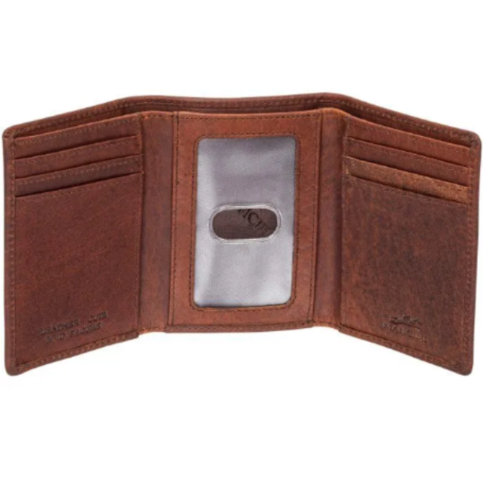 RFID Deluxe Trifold Billfold - Brown