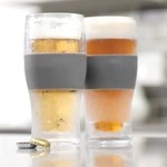 Host Ensemble de 2 verres à bière refroidissants - Gris