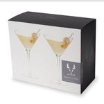 Viski Ensemble de 2 verres à Martini en cristal