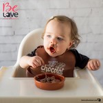 Be love Bavoir en silicone pour bébé - Chocolat