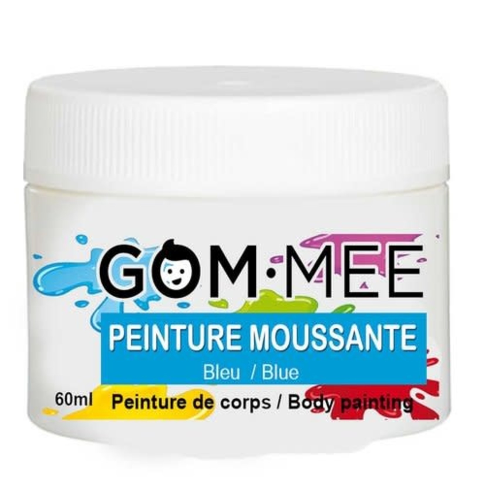 GOM-MEE Peinture moussante - Nettoyant pour le corps - bleu