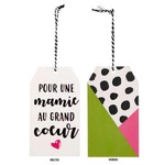 Attitude Import Étiquette Cadeau - Mamie Au Grand Coeur