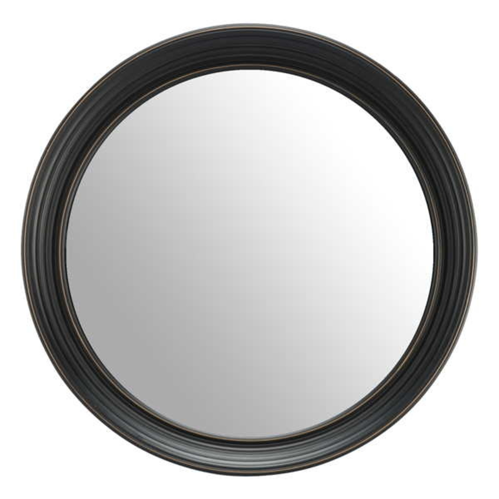 Attitude Import Miroir Rond - cadre noir