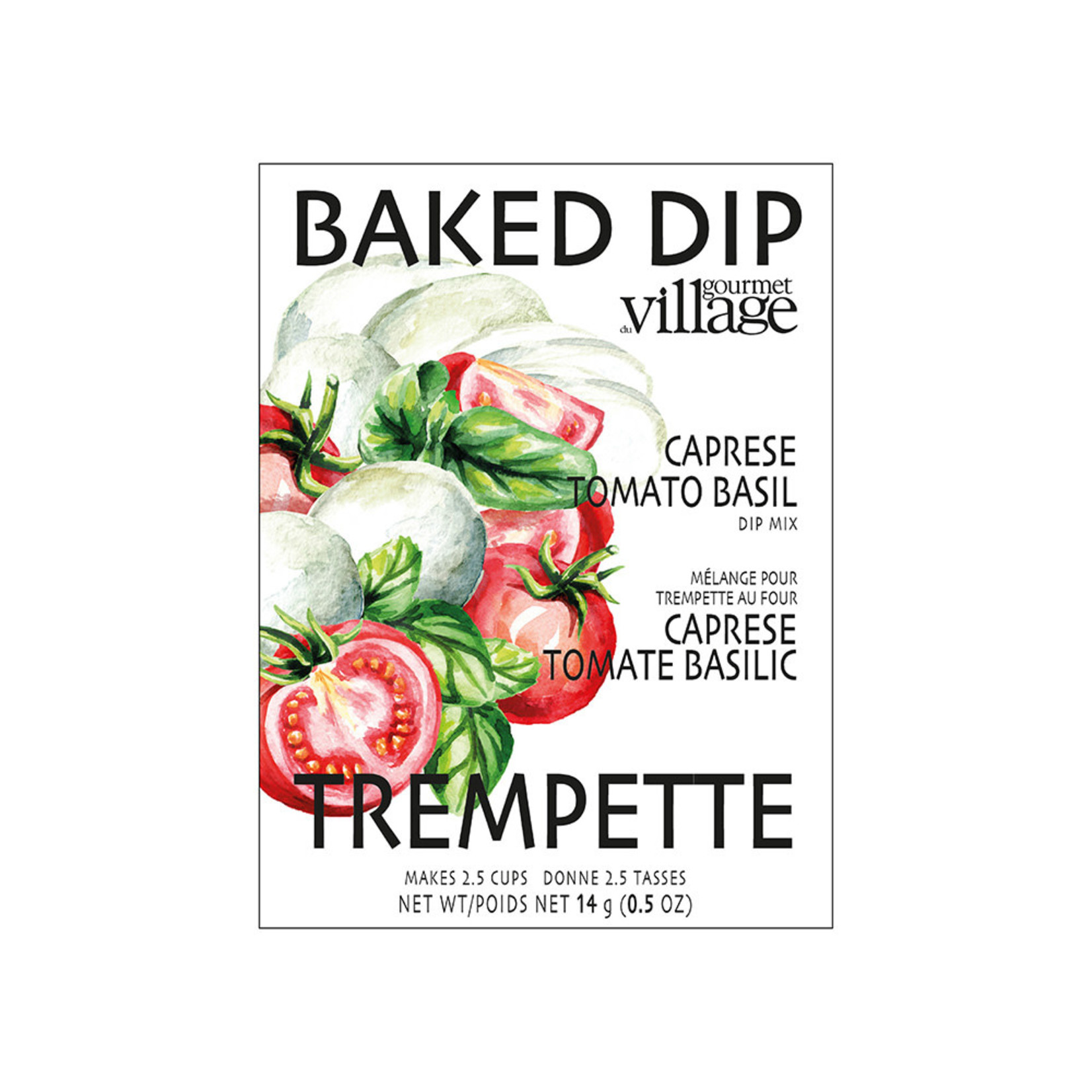 Gourmet du Village Trempette caprese tomate basilic