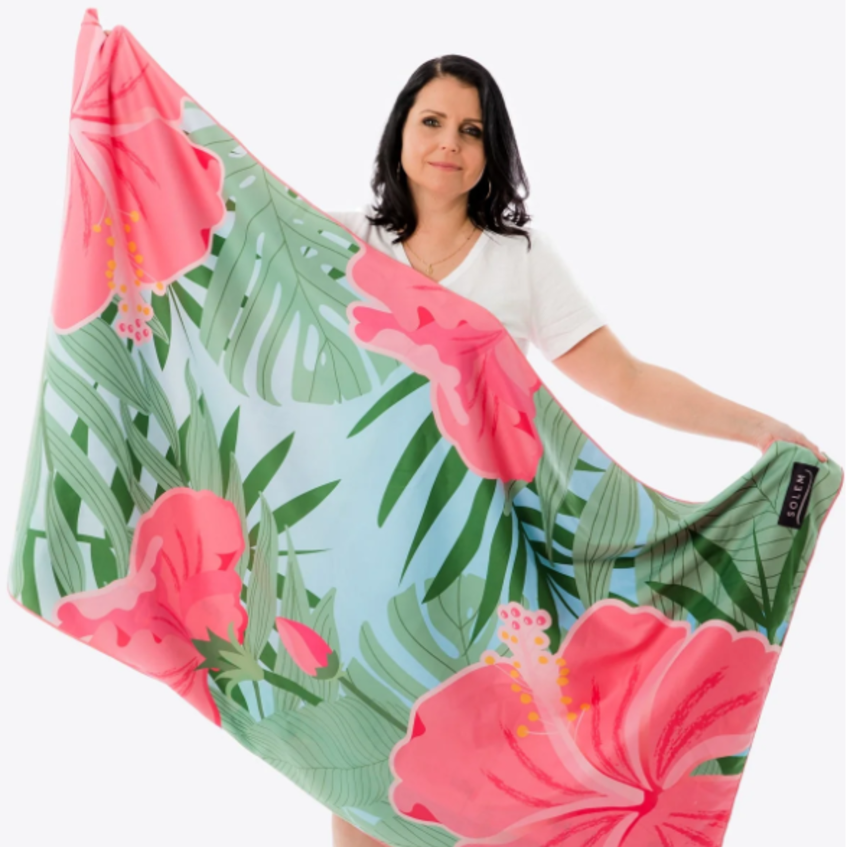 Solem Serviette de plage - Fleurs des îles XL