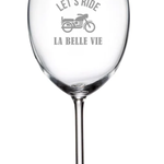 La Maison du Bar Verre gravé  20 oz - Let's ride - Vin