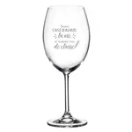 La Maison du Bar Verre gravé  20 oz - Sans enseignants( vie) - Vin
