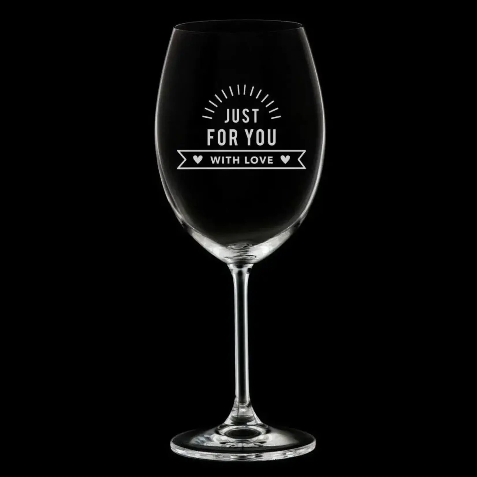 La Maison du Bar Verre gravé  20 oz - Just for you - Vin