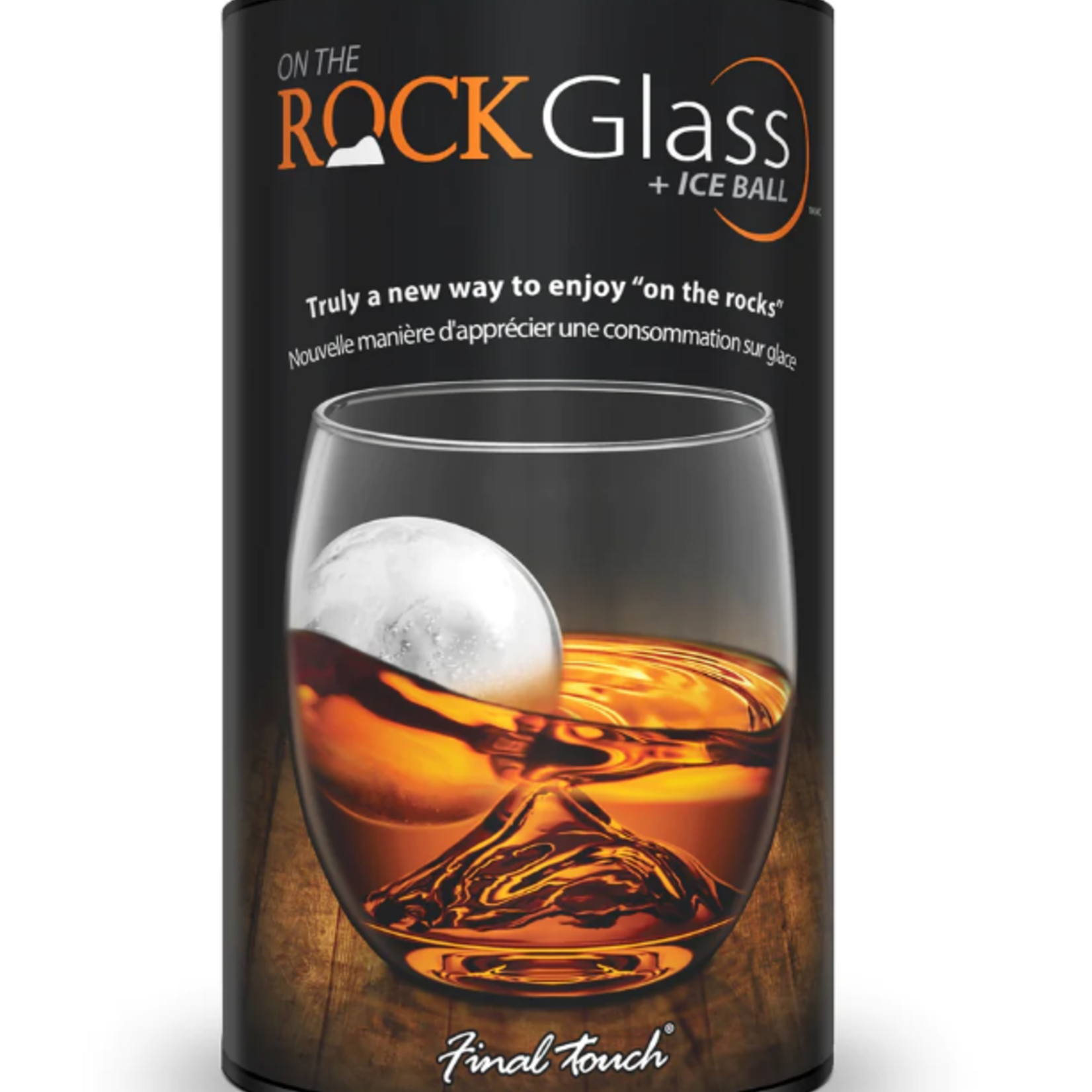 Final touch On The Rock Verre avec Moule à Boule de Glace