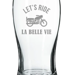 La Maison du Bar Verre gravé 20 oz - Let's ride - Bière