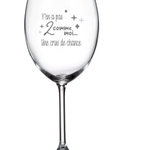 La Maison du Bar Verre gravé 20 oz - Y'en a pas 2 comme moi... - Vin