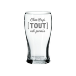 La Maison du Bar Verre gravé 20 oz - Chez papi - Bière
