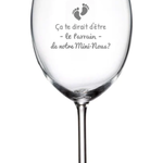 La Maison du Bar Verre gravé 20 oz - Ça te dirait d'être le parrain? - Vin