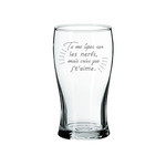La Maison du Bar Verre gravé 20 oz - Tu me tapes sur les nerfs - Bière
