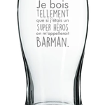 La Maison du Bar Verre gravé 20 oz - Barman - Bière
