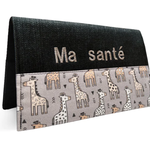Lolikö Carnet de santé - Girafe - écriture beige