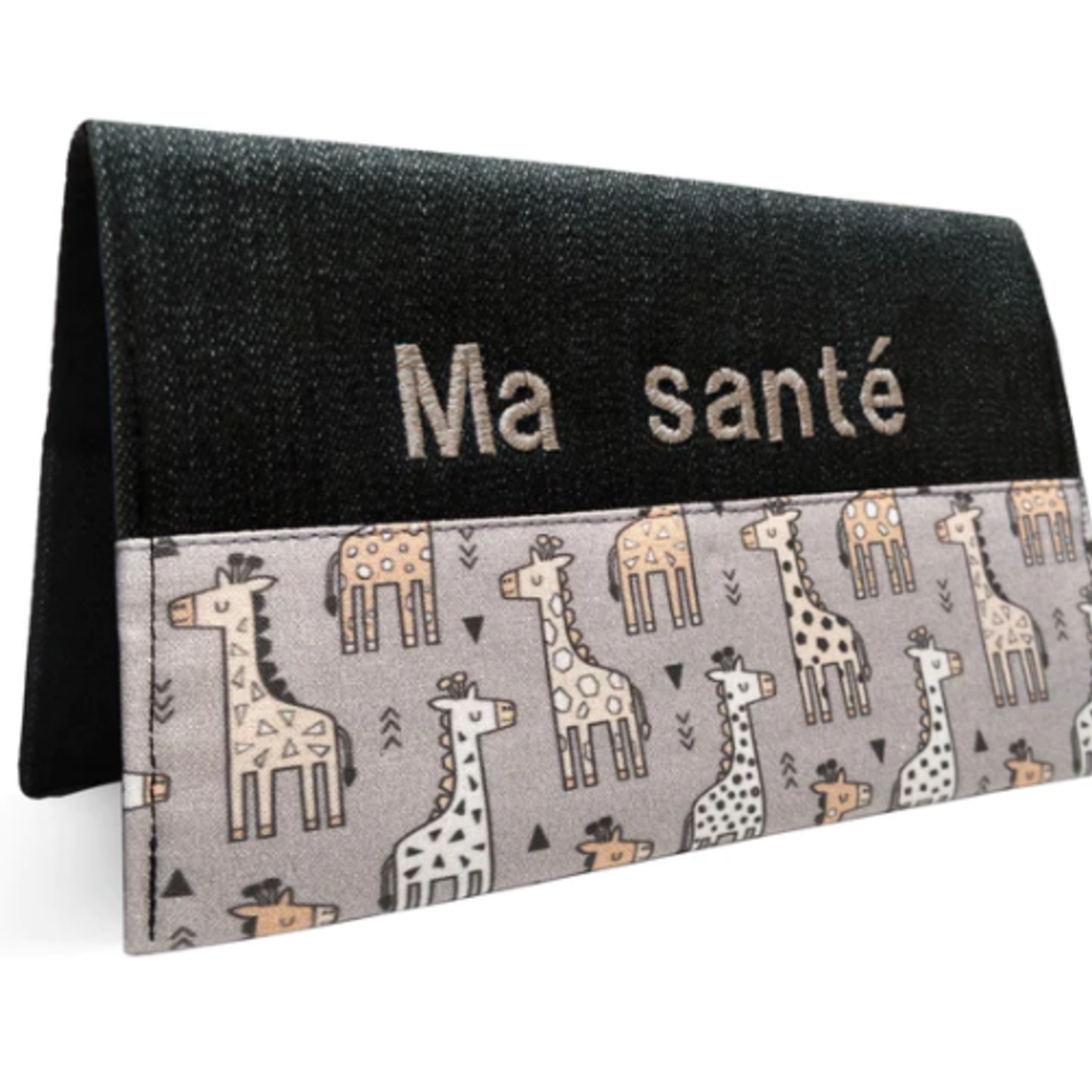 Lolikö Carnet de santé - Girafe - écriture beige