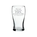 La Maison du Bar Verre gravé 20 oz - Parce que le meilleur papa  du monde - Bière