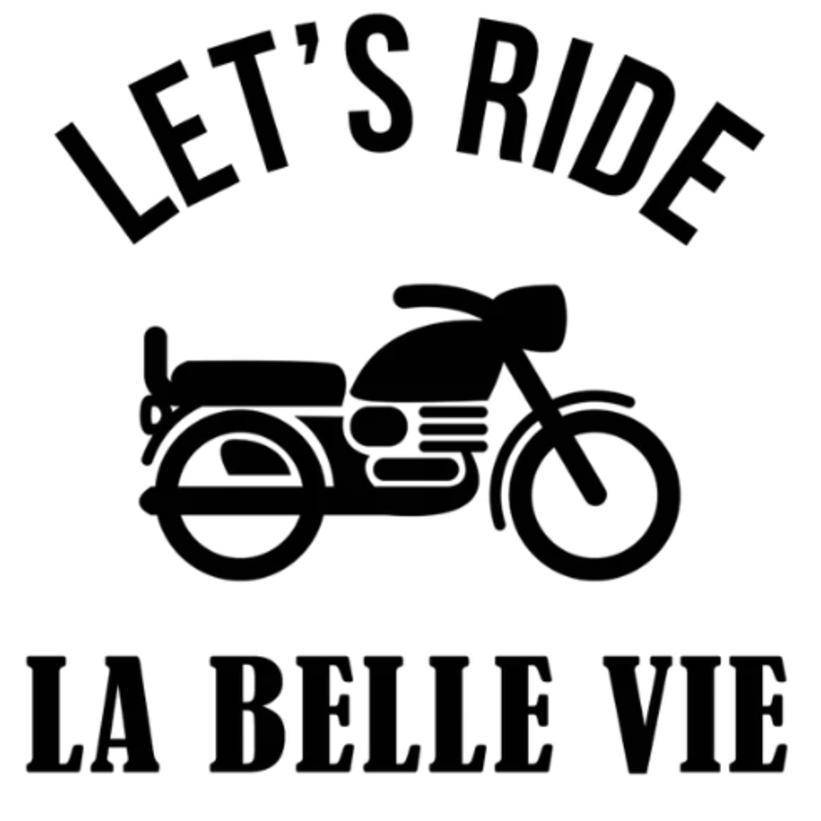 La Maison du Bar Verre gravé 18 oz - Let's ride - Bock